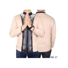 Baju Koko Dewasa Lengan Panjang Katun Krem KKL 27
