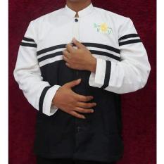 Baju Koko Elegan Bordir Nahdatul Ulama - Putih