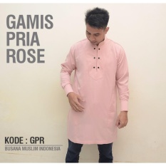 Baju Koko Gamis Pria Eksklusif SlimFit ROSE