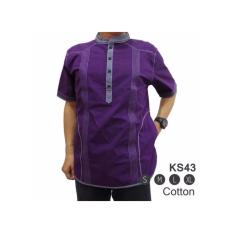 Baju Koko KS43 - Pakaian Muslim Pria. ( Fashion Pria Batik Slimfit Reguler Jas Dasi Hem Blazer Jaket Sweater Kaos Oblong Tshirt Polo Celana Jeans Couple Pakaian Muslim Gamis Dress Blouse )