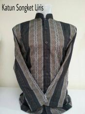Baju Koko Merk Burdah Tangan Panjang Motif Songket Liris