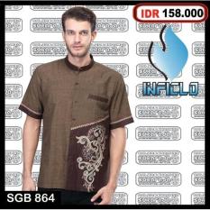 Baju Koko Takwa Pria Busana Muslim Gamis Lengan Pendek Panjang Murah - 3C6ea9