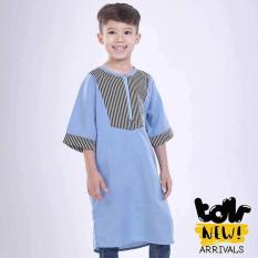 Baju Kurta Busana Muslim Anak Laki-Laki Cowok Biru Toddler T 1130 TR