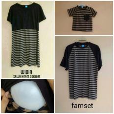 Baju Menyusui Couple Widia Familyset