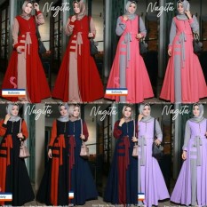 Baju Menyusui Murah / Dress Hijab Busui / Grosir Gamis : Nagita Dress