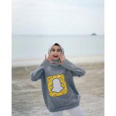 Baju Murah JAKET WANITA SNAPCHAT ABU Premium