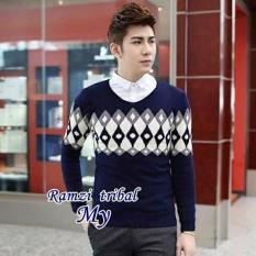 Baju Murah Sweater Rajut Pria RAMZI TRIBAL Premium