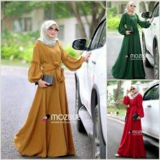 Baju Muslim Brendra Dress Gamis Panjang Hijab Casual Pakaian Wanita Hijab Modern