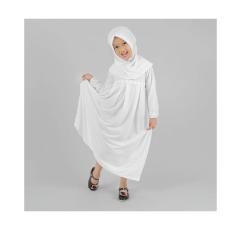 Baju Muslim Gamis Anak Perempuan Warna Putih Lucu Simple