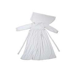 Baju Muslim Gamis Anak Perempuan Warna Putih Lucu Simple