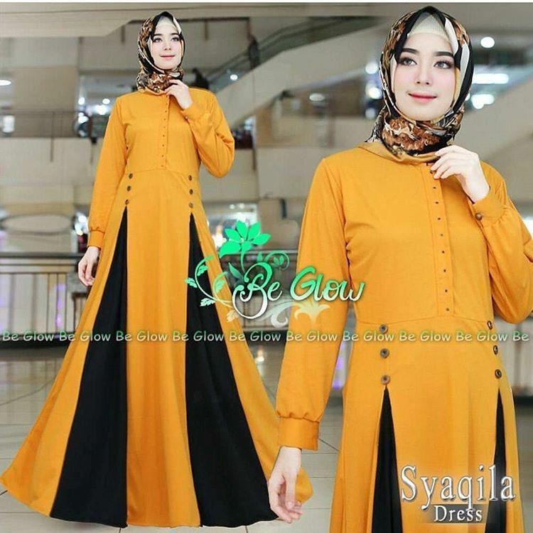 Baju Muslim Gamis Syaqila  Dress Baloteli Panjang Hijab Casual Pakaian Wanita Hijab Modern @rk