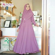 Baju Muslim Original Gamis Sally Syari Dress Baju Panjang Muslim Casual Wanita Pakaian Hijab Modern Modis Trendy Terbaru 2018