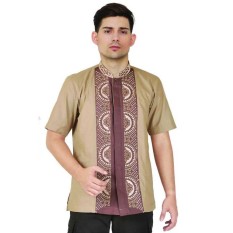 baju muslim pria,baju koko murah,busana muslim pria JSR 245 / kemeja muslim pria casual / kemeja koko cowok warna coklat terbaru murah / baju hari raya