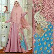 BAJU MUSLIM WANITA / BRUKAT / SYAR'i / KR TK NASIRA SYARI DUSTYPINK