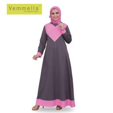 Baju Muslim Wanita / Gamis Vemmella Gemma 04 Abu Tua / by Qirani