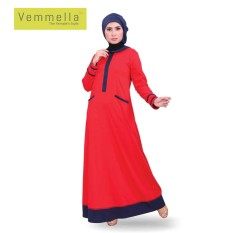 Baju Muslim Wanita / Gamis Vemmella Gemma 05 Merah Cabe / by Qirani