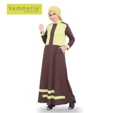 Baju Muslim Wanita / Gamis Vemmella Gemma 06 Coklat Tua / by Qirani