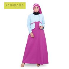 Baju Muslim Wanita / Gamis Vemmella Gemma 07 Biru Muda / by Qirani