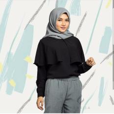 Baju Muslim Wanita Longslevee Rumble Hitam Best Seller