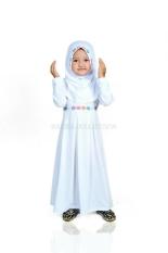 Baju Muslim/Gamis Anak Perempuan Warna Putih Untuk Manasik