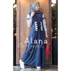 Baju Original Alana Dress Balotely Gamis Panjang Hijab Casual Pakaian Wanita Muslim Modern Maxy Terbaru Tahun 2018