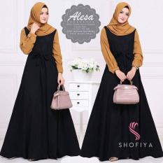 Baju Original Alicia Dress Balotely Gamis Panjang Hijab Casual Pakaian Wanita Muslim Modern Maxy Terbaru Tahun 2018