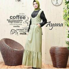 Baju Original Ayana Dress Balotely Gamis Panjang Hijab Casual Pakaian Wanita Muslim Modern Maxy Terbaru Tahun 2018