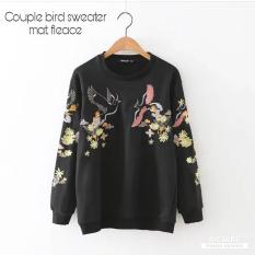 Baju Original Couple Bird Sweater Flecee Jaket Pakaian Wanita Muslim Modern Parka Atasan Cewek Murah