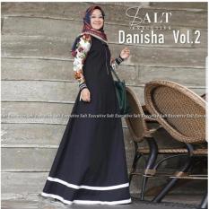 Baju Original Danisha Vol 2 Dress Balotelly Mix Katun Jepang Gamis Panjang Hijab Casual Pakaian Wanita Hijab Modern Warna Hitam