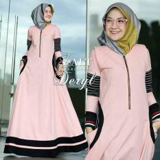 Baju Original Deryl Dress Balotelly Gamis Panjang Hijab Casual Pakaian Wanita Terbaru Tahun 2018