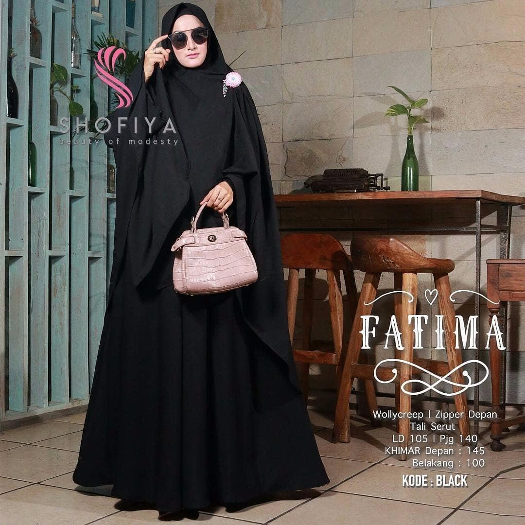 BELI Baju Original Gamis Fatima Syari Dress Baju Panjang Muslim