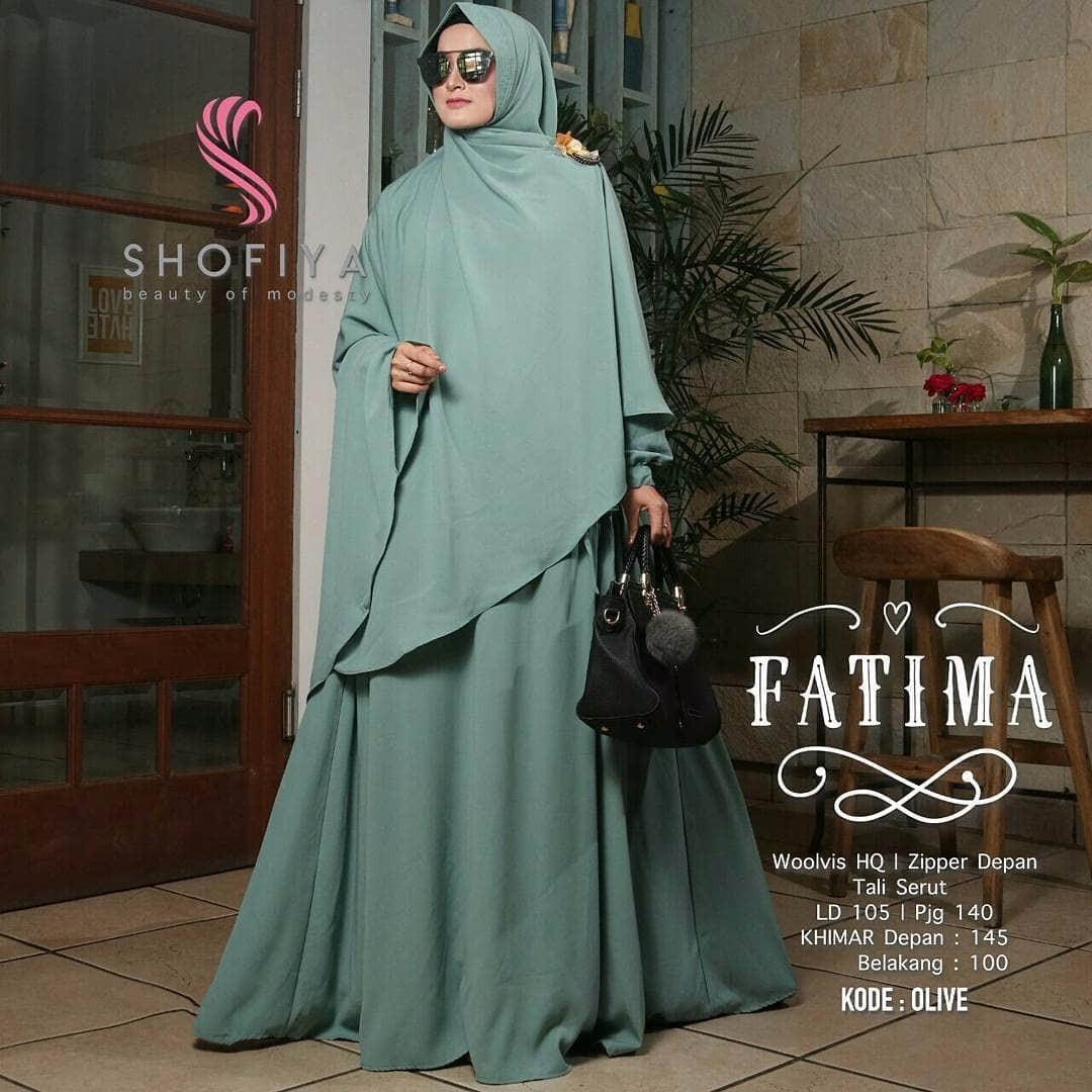 MURAH Baju Original Gamis Fatima Syari Dress Baju Panjang Muslim