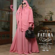 Baju Original Gamis Fatima Syar’i Dress Baju Panjang Muslim Casual Wanita Pakaian Hijab Modern Modis Trendy Terbaru 2018 Warna Pink