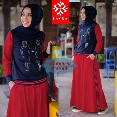 Baju Original Gea Stelan Jumpsuite Overall Baju Panjang Wanita Muslim Hijab Moderen Bagus Pakaian Trand Terbaru 2018