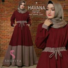 Baju Original Havana Dress Balotelly Gamis Panjang Hijab Casual Pakaian Wanita Terbaru Tahun 2018