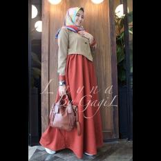 Baju Original Layna Dress Balotely Gamis Panjang Hijab Casual Pakaian Wanita Muslim Modern Maxy Terbaru Tahun 2018