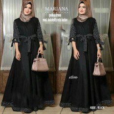 Baju Original Mariana Dress Balotelly Mix Katun Gamis Panjang Hijab Casual Pakaian Wanita Hijab Model Terbaru 2018