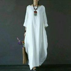 Baju Original Marsyanda Dress Buble Crepe Gamis Panjang Hijab Casual Pakaian Wanita Muslim Modern Maxy Terbaru Tahun 2018