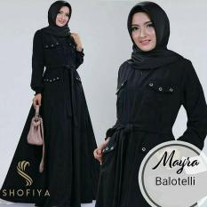 Baju Original Mayra Dress Balotely Gamis Panjang Hijab Casual Pakaian Wanita Muslim Modern Maxy Terbaru Tahun 2018