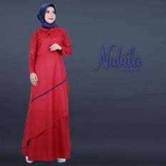 Baju Original Nabila Dress Balotely Gamis Panjang Hijab Casual Pakaian Wanita Muslim Modern Maxy Terbaru Tahun 2018