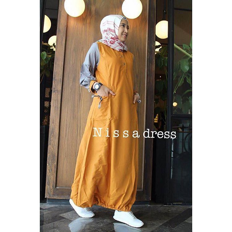 Baju Original Nissa Dress Balotely Gamis Panjang Hijab Casual Pakaian Wanita Muslim Modern Maxy Terbaru Tahun 2018   
