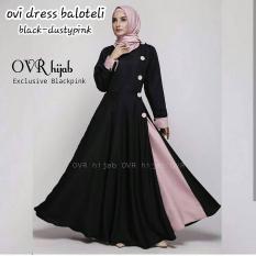 Baju Original Ovi Dress Balotely Gamis Panjang Hijab Casual Pakaian Wanita Muslim Modern Maxy Terbaru Tahun 2018