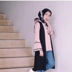 Baju Original Raya Tunik Wolfice + Iner Nyatu Pakaian Wanita Muslim Modern Muslimah Panjang Casual Simple Murah