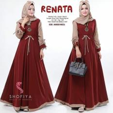 Baju Original Renata Dress Balotely Gamis Panjang Hijab Casual Pakaian Wanita Muslim Modern Maxy Terbaru Tahun 2018