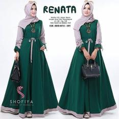 Baju Original Renata Dress Balotely Gamis Panjang Hijab Casual Pakaian Wanita Muslim Modern Maxy Terbaru Tahun 2018