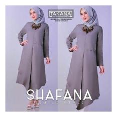 Baju Original Shafana Tunik Balloteli Gamis Panjang Hijab Casual Pakaian Wanita Hijab Modern