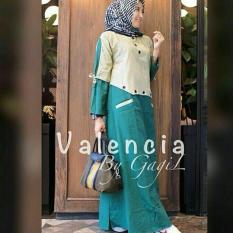 Baju Original Valencia Dress Balotelly Gamis Panjang Hijab Casual Pakaian Wanita Terbaru Tahun 2018