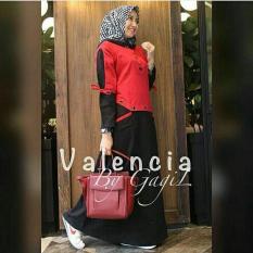 Baju Original Valencia Dress Balotelly Gamis Panjang Hijab Casual Pakaian Wanita Terbaru Tahun 2018