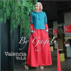 Baju Original Valencia Vol 2 Dress Balotely Gamis Panjang Hijab Casual Pakaian Wanita Muslim Modern Maxy Terbaru Tahun 2018