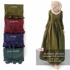 Baju Original Wings Dress Balotely Gamis Panjang Hijab Casual Pakaian Wanita Muslim Modern Maxy Terbaru Tahun 2018